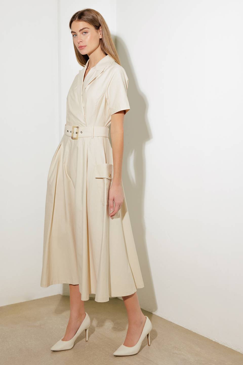 LOST IN THE STARS WOVEN MIDI DRESS Flying Tomato